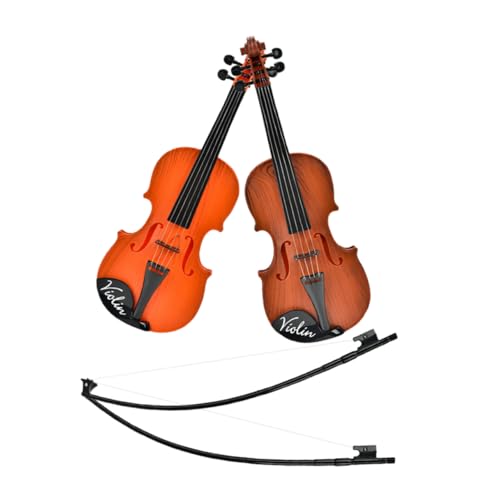 BESPORTBLE 2 Stück Teiliges Kindergeigenset aus Kunststoff Realistische Akustische Violine für Anfänger Pädagogisches Musikspielzeug zur Frühförderung für Gemeinsames Lernen und Musikalische BESPORTBLE 2 Stück Teiliges Kindergeigenset aus Kunststoff Realistische Akustische Violine für Anfänger Pädagogisches Musikspielzeug zur Frühförderung für Gemeinsames Lernen und Musikalische von BESPORTBLE