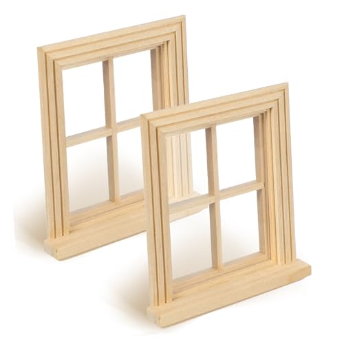 BESPORTBLE 2 Stück Teiliges Miniatur Holzfensterrahmen Stabile Birkenholz Fenstermodelle für Puppenhaus Möbel Rustikale Dekoration für Kinderzimmer Fein Verarbeitet und Langlebig BESPORTBLE 2 Stück Teiliges Miniatur Holzfensterrahmen Stabile Birkenholz Fenstermodelle für Puppenhaus Möbel Rustikale Dekoration für Kinderzimmer Fein Verarbeitet und Langlebig von BESPORTBLE