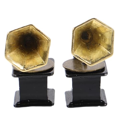 BESPORTBLE 2 Stück Teiliges Miniatur Retro Grammophon Detailliertes Vintage Plattenspieler Modell Realistische Musikzimmer Dekoration Miniatur Spieluhr für Puppenhaus und Tischornamente BESPORTBLE 2 Stück Teiliges Miniatur Retro Grammophon Detailliertes Vintage Plattenspieler Modell Realistische Musikzimmer Dekoration Miniatur Spieluhr für Puppenhaus und Tischornamente von BESPORTBLE