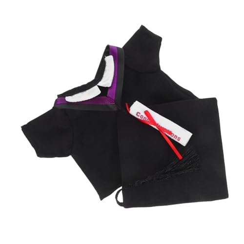 BESPORTBLE 2 Stück Teiliges Puppen Abschluss Outfit Set mit Doktorhut und Abschlussrobe Puppenkleidung für Puppen für Schulabschluss Geburtstag und Festtagsgeschenke von BESPORTBLE