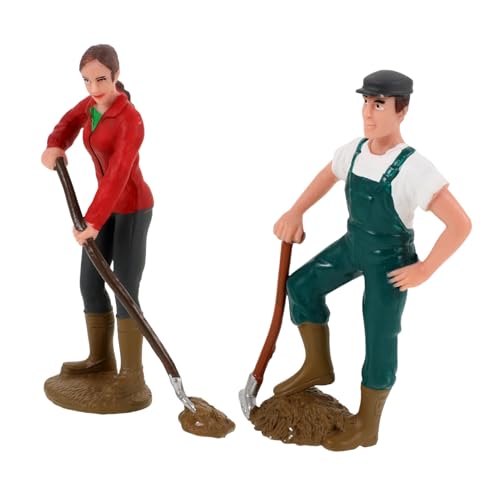 BESPORTBLE 2 Stück Teiliges Realistische Bauernhof Figuren aus Detailgetreue Miniaturbauern Männlich und Weiblich Robust und Dekorativ für Wohn Arbeitsräume BESPORTBLE 2 Stück Teiliges Realistische Bauernhof Figuren aus Detailgetreue Miniaturbauern Männlich und Weiblich Robust und Dekorativ für Wohn Arbeitsräume von BESPORTBLE