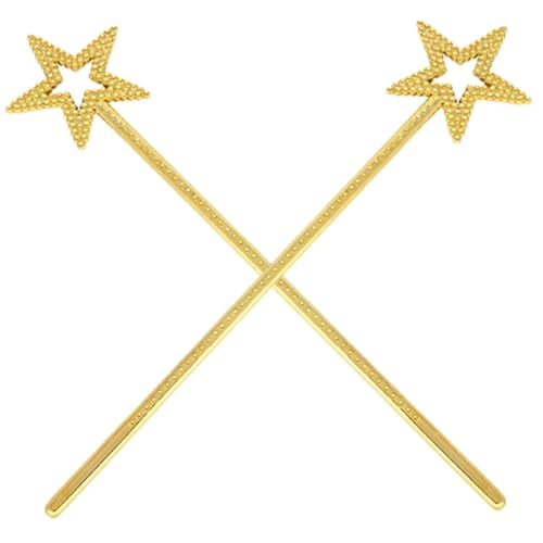 BESPORTBLE 2 Stück Teiliges Stern Zauberstab für Goldene Engel und Feenstäbe für Kindergeburtstag Kostüm Bühnenauftritt Cosplay und Fantasievolles BESPORTBLE 2 Stück Teiliges Stern Zauberstab für Goldene Engel und Feenstäbe für Kindergeburtstag Kostüm Bühnenauftritt Cosplay und Fantasievolles von BESPORTBLE