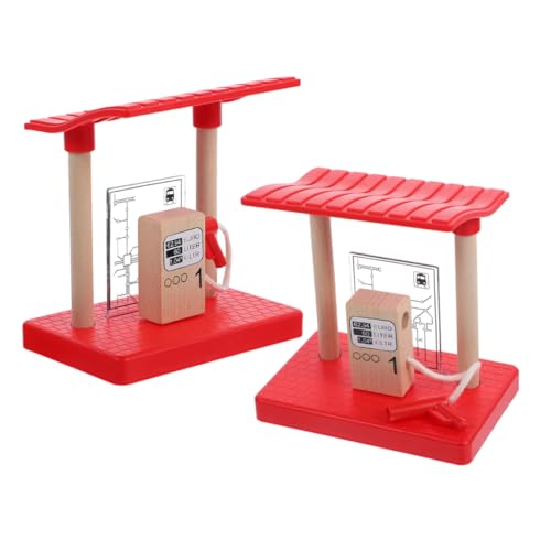 BESPORTBLE 2stücke Holzeisenbahn Zubehör Tankstellen-spielset Für Eisenbahnkulissen Pretend Spielset Aus Holz Für Zug Landschaft BESPORTBLE 2stücke Holzeisenbahn Zubehör Tankstellen-spielset Für Eisenbahnkulissen Pretend Spielset Aus Holz Für Zug Landschaft von BESPORTBLE