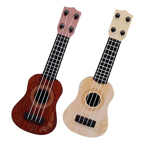 BESPORTBLE 2 Stück Ukulele Teiliges Realistisch Nachgebildetes Musikinstrument aus Sicherem Kunststoff für Mädchen und Jungen zur Musikalischen Früherziehung für Geburtstag und Weihnachten von BESPORTBLE