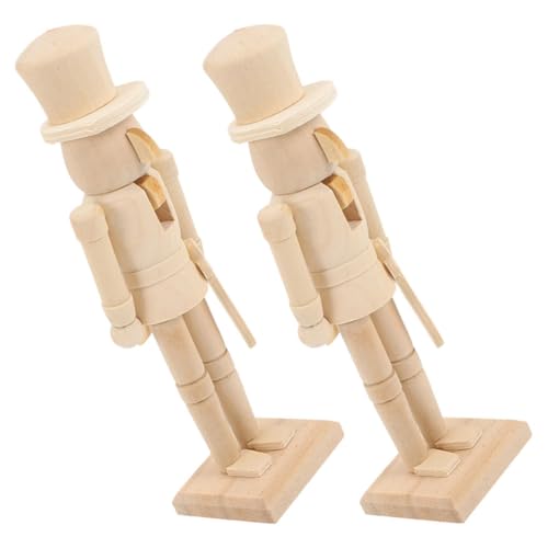 BESPORTBLE 2 Stück Unbemalte Holz Figuren DIY Bastelset für Weihnachten Unvollendete Holzornamente Dekorative Soldaten für Festliche Deko BESPORTBLE 2 Stück Unbemalte Holz Figuren DIY Bastelset für Weihnachten Unvollendete Holzornamente Dekorative Soldaten für Festliche Deko von BESPORTBLE