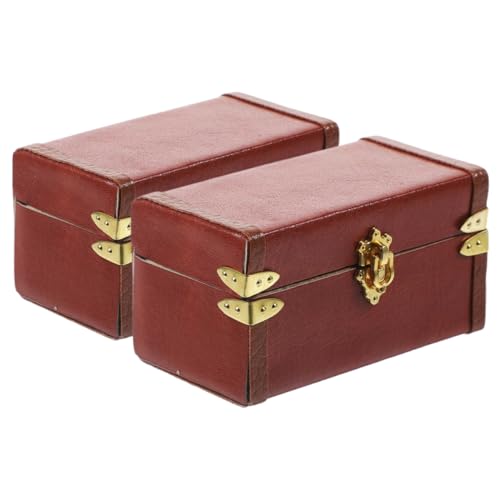 BESPORTBLE 2 Stück Vintage Miniatur Reise Koffer Mini Koffer Aufbewahrungsboxen für Puppenhaus Dekoration für Puppenhäuser BESPORTBLE 2 Stück Vintage Miniatur Reise Koffer Mini Koffer Aufbewahrungsboxen für Puppenhaus Dekoration für Puppenhäuser von BESPORTBLE