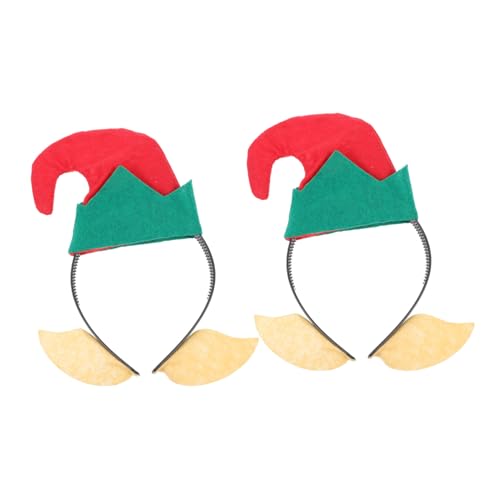 BESPORTBLE 2 Stück Weihnachtlicher Elf Hut Stirnbänder Kreatives Party Kopfschmuck Zubehör Für Erwachsene Karneval Fasching Festliche Haar Deko BESPORTBLE 2 Stück Weihnachtlicher Elf Hut Stirnbänder Kreatives Party Kopfschmuck Zubehör Für Erwachsene Karneval Fasching Festliche Haar Deko von BESPORTBLE