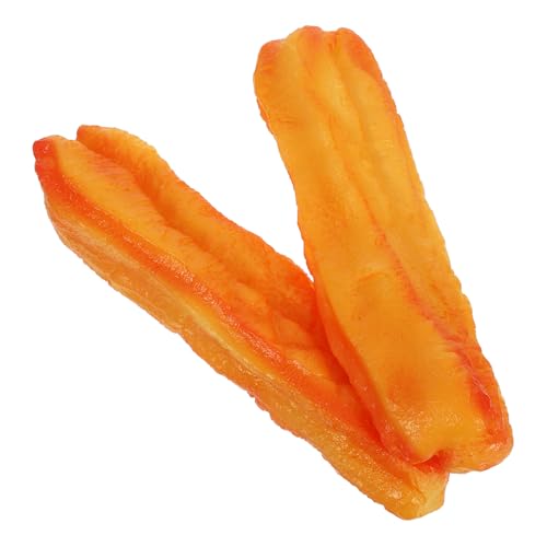 BESPORTBLE 2 Stücke Künstliches Frittiertes Lebensmittelmodell Realistische Simulation Chinesisches Essen Display Requisiten Für Fotografie Und Unterricht Frühstück Shop Decor von BESPORTBLE