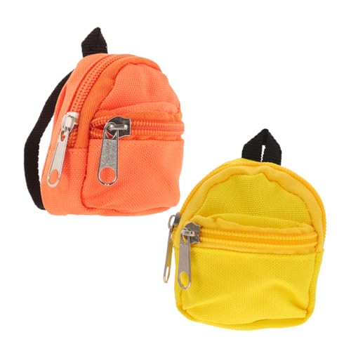 BESPORTBLE 2 Stücke Miniatur Puppenrucksack Leichter Spielzeugrucksack Orange und Gelb Detailreiches Mini Schulzubehör Vielseitiges Puppenhaus Dekorations und Rollenspielzubehör BESPORTBLE 2 Stücke Miniatur Puppenrucksack Leichter Spielzeugrucksack Orange und Gelb Detailreiches Mini Schulzubehör Vielseitiges Puppenhaus Dekorations und Rollenspielzubehör von BESPORTBLE