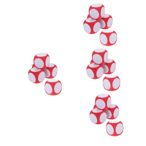 BESPORTBLE 20 Stck. Große Leere Schaumstoffwürfel Zum Beschreiben Leicht Langlebig Für DIY Partyspiele Familienunterhaltung Und Barspiele von BESPORTBLE