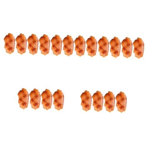 BESPORTBLE 20 Stck. Realistisches Teiliges PVC Hähnchenflügel Deko Lebensechte Imitation Vielseitig als Foto Requisite Lehrmittel und Originelle Raumdekoration Detailgetreues Design Sicheres von BESPORTBLE