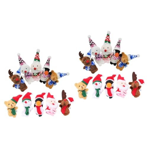 BESPORTBLE 20 Stck. Teiliges Fingerpuppen Weihnachtsdeko Stoffpuppen für Bunte Story Puppets Handliche Finger Dolls zum Erzählen und Sichere Lernspielzeuge aus Robustem Material von BESPORTBLE