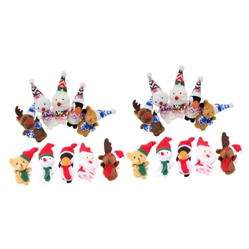 BESPORTBLE 20 Stck. Teiliges Weihnachts Fingerpuppen aus Stoff Bunte Handgefertigte Story Puppets Kindgerechtes zur Kreativitätsförderung und Festlichen Geschenkidee BESPORTBLE 20 Stck. Teiliges Weihnachts Fingerpuppen aus Stoff Bunte Handgefertigte Story Puppets Kindgerechtes zur Kreativitätsförderung und Festlichen Geschenkidee von BESPORTBLE