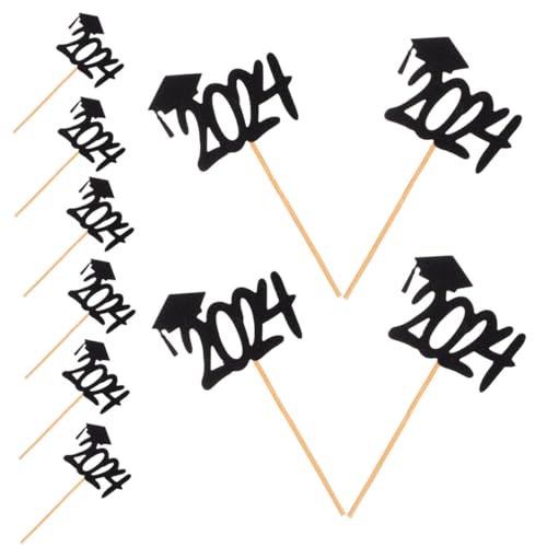BESPORTBLE 20 Stück Abschlussfeier Torten Deko Cupcake Topper mit Schwarzem Graduation Hut für Festliche Dekorationen bei Abschlussfeiern und Partys BESPORTBLE 20 Stück Abschlussfeier Torten Deko Cupcake Topper mit Schwarzem Graduation Hut für Festliche Dekorationen bei Abschlussfeiern und Partys von BESPORTBLE
