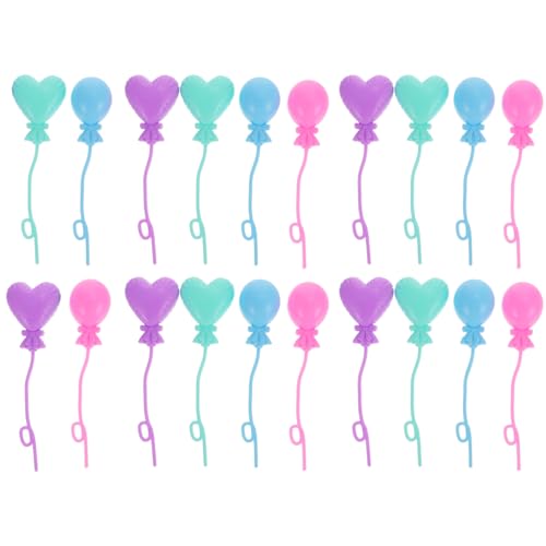 BESPORTBLE 20 Stück Dollhouse Miniatur Ballons aus Kunststoff für Fairy Garden und DIY Deko Lebensechte Mini Ballons Ergänzung für Puppenhäuser und Miniaturgärten von BESPORTBLE