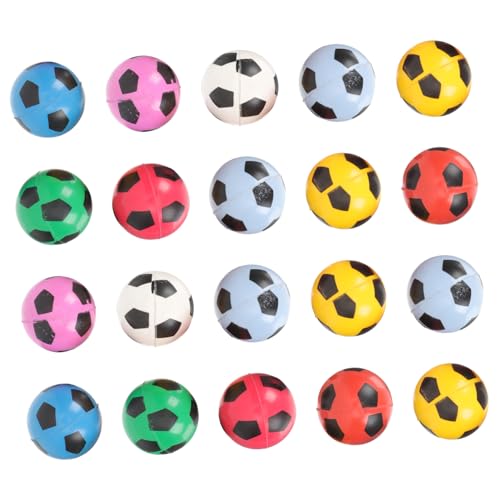BESPORTBLE 20 Stück Gummibälle mit Fußballmuster Bunte Sprungbälle aus Geruchlosem Sicherem Synthesekautschuk Springfreudig und Leicht für Kinderhand und Fußkoordination für Zufällige Farbe BESPORTBLE 20 Stück Gummibälle mit Fußballmuster Bunte Sprungbälle aus Geruchlosem Sicherem Synthesekautschuk Springfreudig und Leicht für Kinderhand und Fußkoordination für Zufällige Farbe von BESPORTBLE