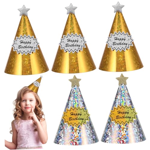 BESPORTBLE 20 Stück Kindergeburtstags Hüte Bunte Partyhüte für Mädchen Sternenförmige Geburtstagshütchen aus Papier für Kindergeburtstagsfeiern und Feste BESPORTBLE 20 Stück Kindergeburtstags Hüte Bunte Partyhüte für Mädchen Sternenförmige Geburtstagshütchen aus Papier für Kindergeburtstagsfeiern und Feste von BESPORTBLE