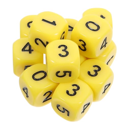 BESPORTBLE 20stücke Zahlenwürfel Für Mathematik Acrylwürfel Mit Runden Ecken Kleine Spielwürfel Für Klassenzimmer Und Partyspiele von BESPORTBLE