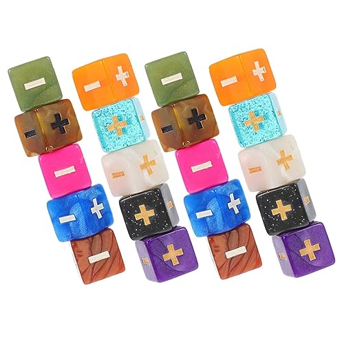 BESPORTBLE 20 Stücke Lernspielzeug Mathematik Würfel für Kinder Rechenzeichenwürfel Pädagogisches Spielzeug für Klassenzimmer und Zuhause von BESPORTBLE