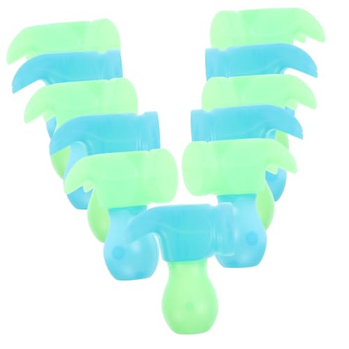 BESPORTBLE 20 Stück Luminous Radish Hammer Massage Stick Stressabbau Hammer Tragbar für Büro Zuhause und Unterwegs Sicheres Material Bunte Designs von BESPORTBLE