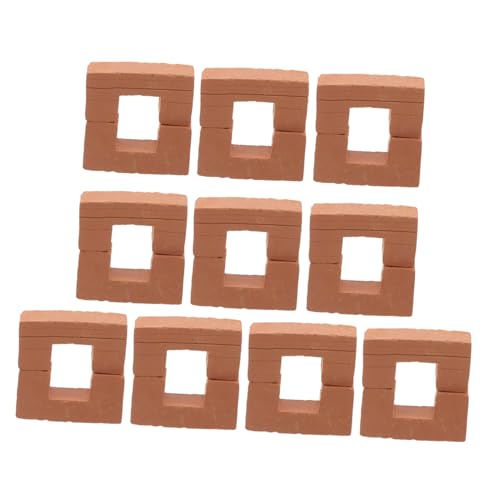 BESPORTBLE 20 Stück Mini Ziegelsteine für Kreatives Bauen Realistische Bauklötze für Puppenhaus Zubehör und DIY Projekte Fördert Fantasie und Handwerkliche Fähigkeiten von BESPORTBLE