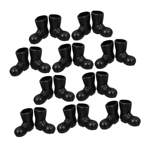 BESPORTBLE 20 Stück Mini-weihnachtsmann-Stiefel-Statue, Miniatur-weihnachtsmann-Schuhe, Puppenhaus-Dekoration, Ornamente Für DIY-bastelprojekte, Weihnachten, Tischdekoration von BESPORTBLE
