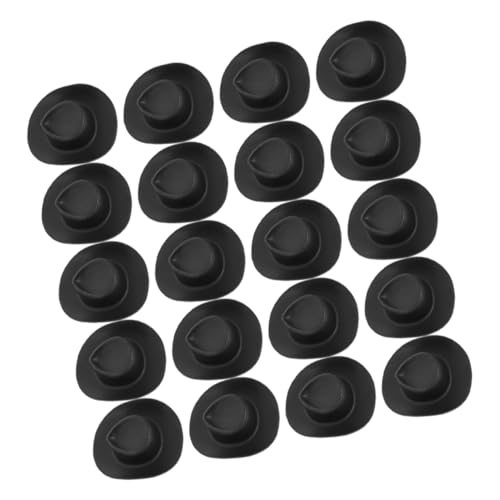 BESPORTBLE 20 Stück Miniatur Cowboyhüte Schwarze Puppenmützen aus Kunststoff für Puppenhaus Dekoration Kreative Bastelideen und Miniatur Szenengestaltung BESPORTBLE 20 Stück Miniatur Cowboyhüte Schwarze Puppenmützen aus Kunststoff für Puppenhaus Dekoration Kreative Bastelideen und Miniatur Szenengestaltung von BESPORTBLE