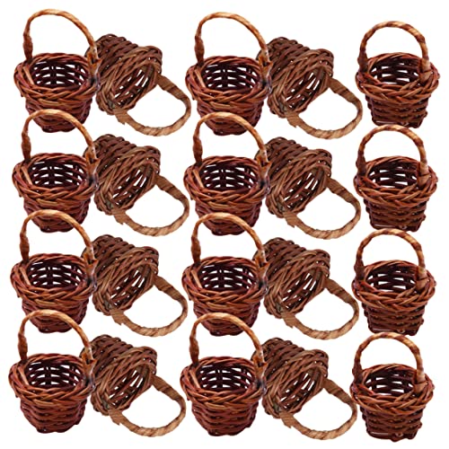 BESPORTBLE 20 Stück Miniatur Rattan Woven Körbe Teiliges Handgefertigte Dekorationskörbe für Puppenhäuser Blumenarrangements und Kreative Bastelprojekte BESPORTBLE 20 Stück Miniatur Rattan Woven Körbe Teiliges Handgefertigte Dekorationskörbe für Puppenhäuser Blumenarrangements und Kreative Bastelprojekte von BESPORTBLE