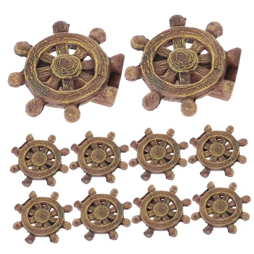 BESPORTBLE 20 Stück Miniatur Schiffslenker im Mediterranen Stil Detailreiche Deko für Sandtische und Puppenhäuser aus Langlebigem Kunstharz für Nautische Themen und BESPORTBLE 20 Stück Miniatur Schiffslenker im Mediterranen Stil Detailreiche Deko für Sandtische und Puppenhäuser aus Langlebigem Kunstharz für Nautische Themen und von BESPORTBLE