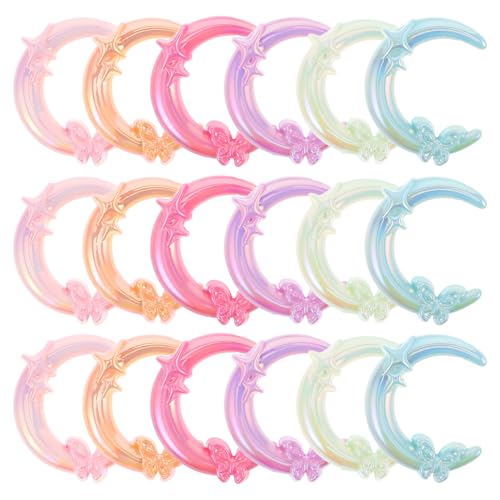 BESPORTBLE 20 Stück Mondperlen Abstandshalter Acrylperlen DIY Telefonbänder Schlüsselanhänger Stiftzubehör Zum Basteln Und Herstellen Von Schmuck Anhänger Für Schmuck BESPORTBLE 20 Stück Mondperlen Abstandshalter Acrylperlen DIY Telefonbänder Schlüsselanhänger Stiftzubehör Zum Basteln Und Herstellen Von Schmuck Anhänger Für Schmuck von BESPORTBLE