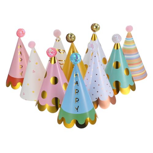 BESPORTBLE 20 Stück Papier Partyhüte für Erwachsene mit Pompons für Shower Festivals und Fotorequisiten BESPORTBLE 20 Stück Papier Partyhüte für Erwachsene mit Pompons für Shower Festivals und Fotorequisiten von BESPORTBLE