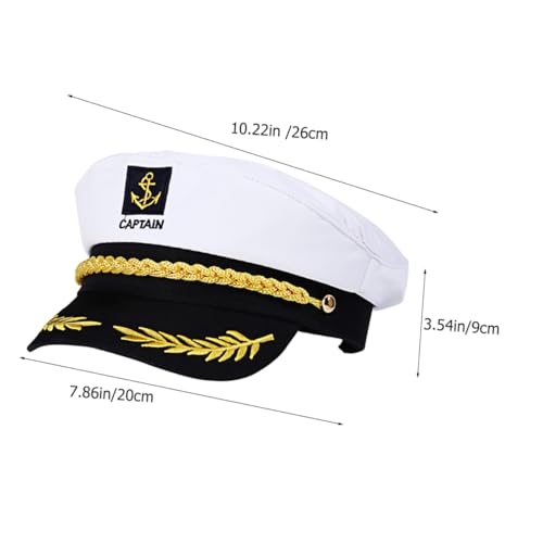 BESPORTBLE 20 Stück Plastiktisch platzieren erste Kapitänsmützen für Männer Kapitäne Kapitänsmützen für die Party Cosplay Matrosenhut Sea Captain Hut Baumwolle Weiß BESPORTBLE 20 Stück Plastiktisch platzieren erste Kapitänsmützen für Männer Kapitäne Kapitänsmützen für die Party Cosplay Matrosenhut Sea Captain Hut Baumwolle Weiß von BESPORTBLE