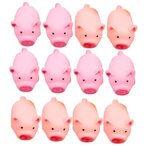 BESPORTBLE 20 Stück Quietschende Schweinchen Stressspielzeug aus Langlebigem Kunststoff Bunte Kleine Squeeze Tiere als Partygeschenke und Mitgebsel zur Stressreduktion Lustige Deko von BESPORTBLE