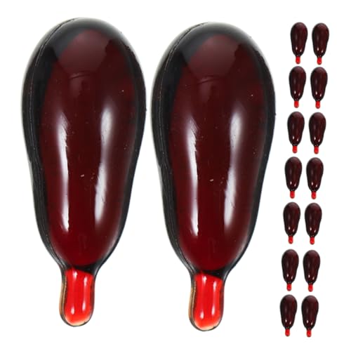 BESPORTBLE 20 Stück Realistische Blutkapseln Halloween Streich Blutpillen – Gruselige Make Up Requisiten Partytrick Zubehör Für Halloween Cosplay Und Filmrequisiten von BESPORTBLE