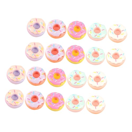 BESPORTBLE 20 Stück Simulations-Donut Krapfen Miniatur Winzige Donuts Künstliche Donuts Falsche Donuts Machen Mini-Donuts Puppe Nachtisch Winzige Donut-dekore Mini-Donut-Modelle Harz von BESPORTBLE