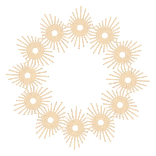 BESPORTBLE 20 Stück Sonnenblumenschmuck Ohrringanhänger Baumeln Verbindungsanhänger Für Die Schmuckherstellung Sonnenanhänger Für Die Schmuckherstellung Anhänger Für Ohrringe Golden Metall von BESPORTBLE