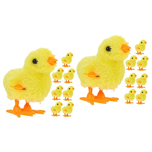 BESPORTBLE 20 Stück Teiliges Aufziehspielzeug Kleine Gelbe Küken Springend und Laufend Kinderfreundliches Wind Up Kompakt und Praktisch für Jungen und Mädchen Ostergeschenk von BESPORTBLE