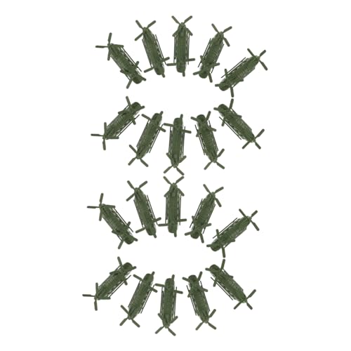 BESPORTBLE 20 Stück Teiliges Dual-Rotor Modell Detailreiches Flugzeug Rettungshubschrauber für Jungen Mädchen Dekorativ für Schlafzimmer und Spielzimmer von BESPORTBLE