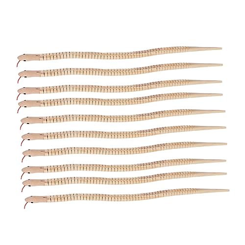 BESPORTBLE 20 Stück Teiliges Flexibles Holzschlangen Realistische Biegsame Schlangenfiguren für Halloween Streiche Familieninteraktion Spaß BESPORTBLE 20 Stück Teiliges Flexibles Holzschlangen Realistische Biegsame Schlangenfiguren für Halloween Streiche Familieninteraktion Spaß von BESPORTBLE