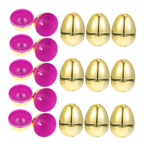 BESPORTBLE 20 Stück Teiliges Goldene Kunststoff Eier zum Befüllen Wiederverwendbare Ostereier für Osterdeko Partygeschenke und Festliche Osterjagdzubehör für Ostern BESPORTBLE 20 Stück Teiliges Goldene Kunststoff Eier zum Befüllen Wiederverwendbare Ostereier für Osterdeko Partygeschenke und Festliche Osterjagdzubehör für Ostern von BESPORTBLE