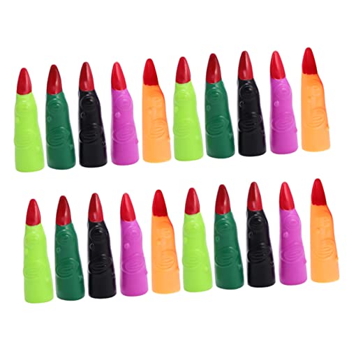 BESPORTBLE 20 Stück Teiliges Halloween Hexenfinger Gruselige Falsche Fingernägel für Kostüme und Partys für Halloween Karneval und Cosplay Zubehör von BESPORTBLE