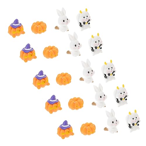 BESPORTBLE 20 Stück Teiliges Halloween Miniatur Ornament aus Harz Detaillierte Mikro Landschaftsfiguren mit Geist und Kürbis Halloween Dekoration für DIY Mikro Gärten und Partys BESPORTBLE 20 Stück Teiliges Halloween Miniatur Ornament aus Harz Detaillierte Mikro Landschaftsfiguren mit Geist und Kürbis Halloween Dekoration für DIY Mikro Gärten und Partys von BESPORTBLE