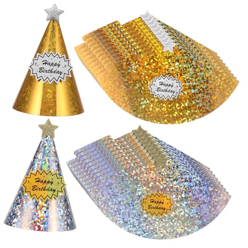 BESPORTBLE 20 Stück Teiliges Kindergeburtstag Partyhüte aus Papier Leichte Bunte Stern Designs Komfortabel und Langlebig mit Verstellbarem Gummiband für Mädchen Geburtstagsfeiern und BESPORTBLE 20 Stück Teiliges Kindergeburtstag Partyhüte aus Papier Leichte Bunte Stern Designs Komfortabel und Langlebig mit Verstellbarem Gummiband für Mädchen Geburtstagsfeiern und von BESPORTBLE