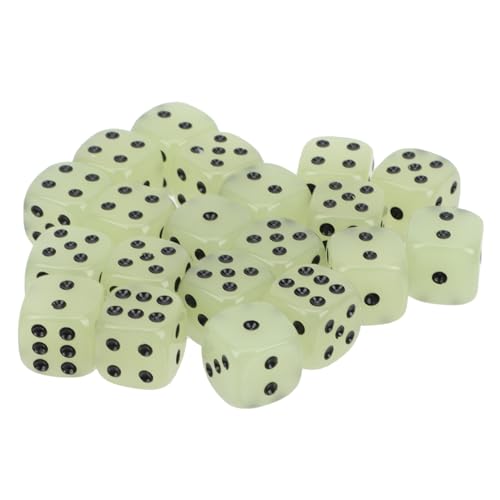 BESPORTBLE 20 Stück Teiliges Leuchtwürfel aus Resin Kreative Sechseitige Würfel Party Unterhaltungsspielzeug für Ktv Bar und Gesellschaftsspiele von BESPORTBLE