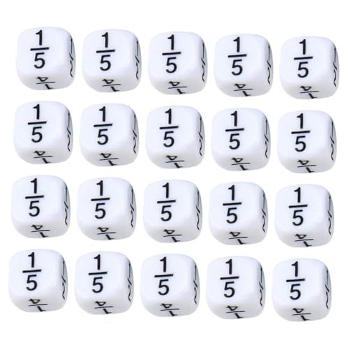 BESPORTBLE 20 Stück Teiliges Mathematisches Würfelset aus Robustem Kunststoff mit Abgerundeten Ecken rutschfest als Unterrichtshilfe für Mathematik für Klassenzimmer Spiele und Lernförderung von BESPORTBLE