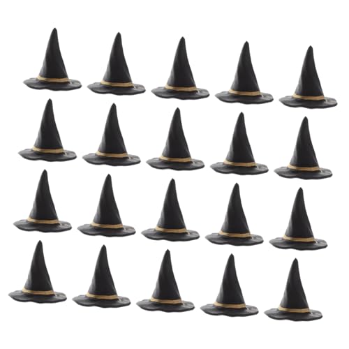 BESPORTBLE 20 Stück Teiliges Mini Hexenhut Kleine Halloween Party Hüte DIY Bastelzubehör für Puppenhäuser Foto Requisiten und Miniatur Hexenhut Dekorationen von BESPORTBLE