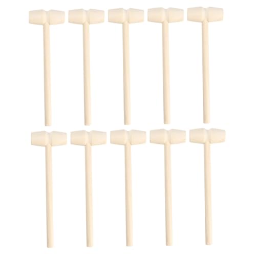 BESPORTBLE 20 Stück Teiliges Mini Holzhammer für Kreatives Lernspielzeug zur Hand Auge Koordination Kleine Holzklopfer für Jungen und Mädchen Sicher und Pädagogisch von BESPORTBLE