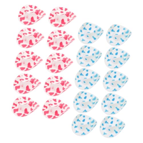 BESPORTBLE 20 Stück Teiliges Miniatur Cowgirl Hut aus Stabilem Leichtem Material Dekorative Western Hüte für Puppen DIY Accessoires Weiß Blau für Kreative Bastel und Partydekorationen von BESPORTBLE
