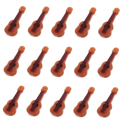 BESPORTBLE 20 Stück Teiliges Miniatur Gitarren Realistische Mini Musikinstrumente aus Resin Puppenhaus Dekoration Langlebige Mini Gitarren für DIY Wohnaccessoires und Sammlerstücke von BESPORTBLE