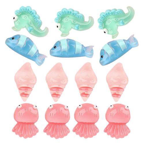 BESPORTBLE 20 Stück Teiliges Miniatur Leuchtender Harz Meeresbewohner Fluoreszierende kleine Meerestiere Figuren Dekorative Micro Landschaftsornamente für Aquarium Garten Puppenhaus und BESPORTBLE 20 Stück Teiliges Miniatur Leuchtender Harz Meeresbewohner Fluoreszierende kleine Meerestiere Figuren Dekorative Micro Landschaftsornamente für Aquarium Garten Puppenhaus und von BESPORTBLE